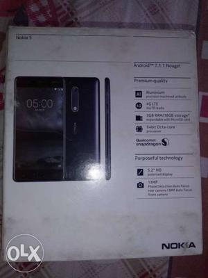 Nokia 5 black 3manth used good condition 
