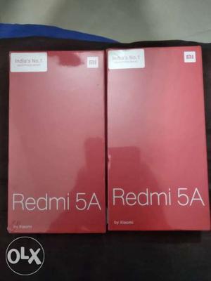 Redmi 5a 2/16 gold & grey colour seal pack
