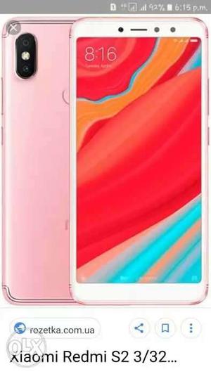 Redmi y2 32gb Rose gold sealpack with bill and