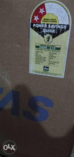 Voltas 0.8 sealed packed with gst bill..fresh