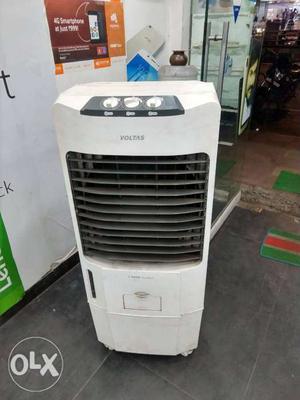 White And Black Portable Air Cooler