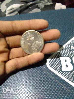 1 rupee coins silvar indian