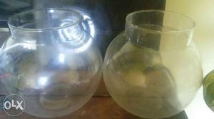 2 fish bowls for hundred. in good condition