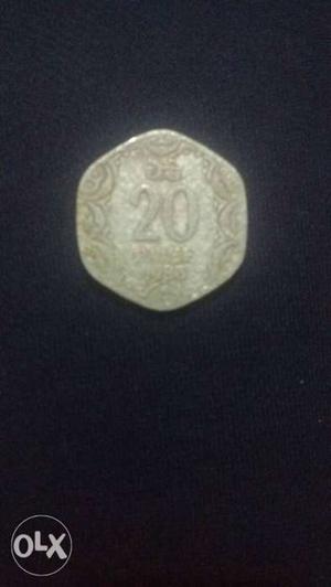 20 Paisa coin. Mfg Year .