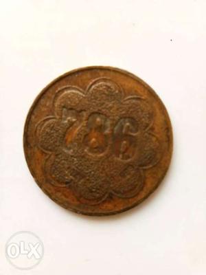 786 coin of mecca madina. this is very antique