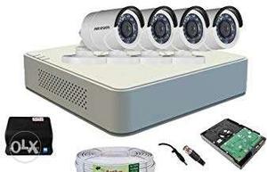 Combo offer (4*1mp camera+4ch Dvr+500hdd+90mtr cable+4ch