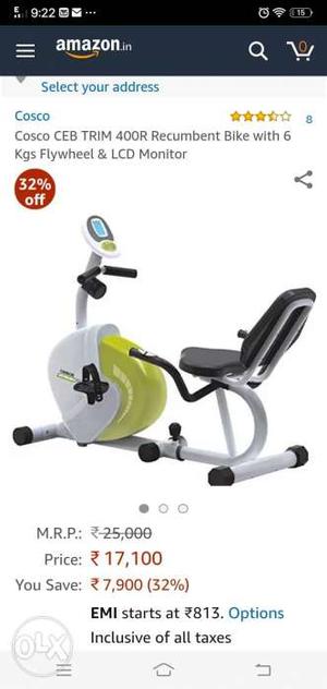 Cosco fitness cycle in new condition in very
