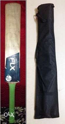 Cricket-bat (flx Galac Kashmir Willow Bat) RED tennis ball
