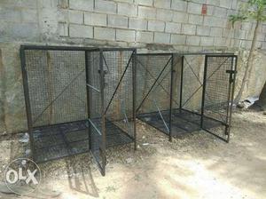 Dog cage is size 4 by 4