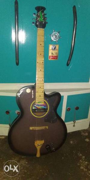 Fender semi Aquastic guitar