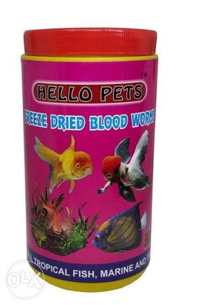 Freeze Dried Blood Worms (Fish Food)