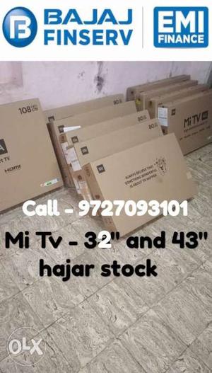 Mi Tv - 32" and 43" - With bill and 1 year warranty