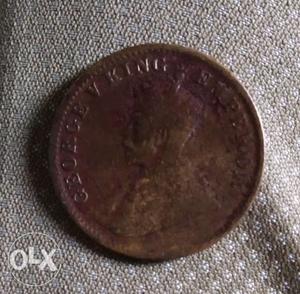 Round Cooper coin antic pics