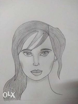 Sketch of a girl..drawn with a lot of hard work