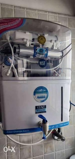 3 years old White And Blue Kent Water Purifier - 8 ltr