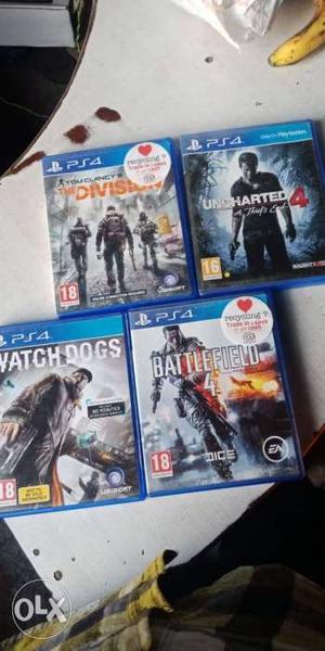 4 ps4 games in cheapest price. we sale in both.