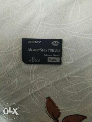 8gb memory card of magic gate mark 2 recieved it with sony