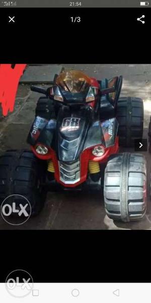 Black And Red ATV Ride-on Toy in new condition for 5yrs to