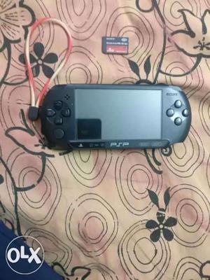 Black Sony PSP With Charger