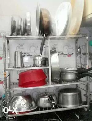Good condition Steel kitchen rack for sale.