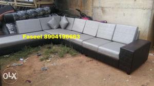 KT40 corner sofa set branded color 3years warranty89O