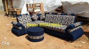 KT44 corner sofa set latest design fabric 3years