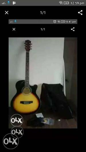Kediance guitar with cover & plectrums