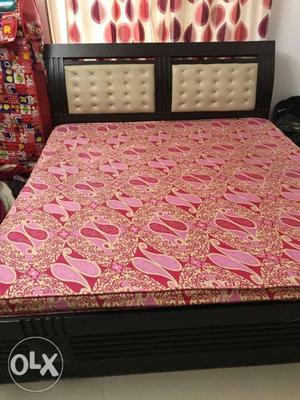 King size bed with Kurl-on mattress for sale.