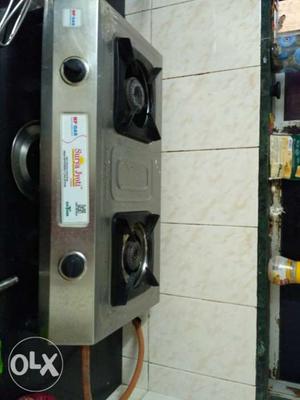 Lightly used two burner gas stove