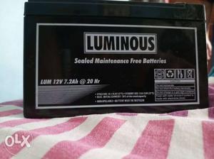 Luminious battery. in new condition. with very high power.