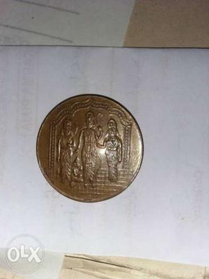 Magnetic EAST INDIA COMP coin which stop watch
