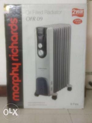 Oil fin room heater Morphy Richards 2+yrs old good work cond