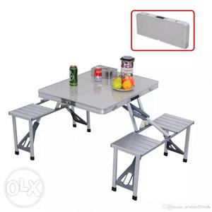 Portable Folding Picnic table with 4 chair set