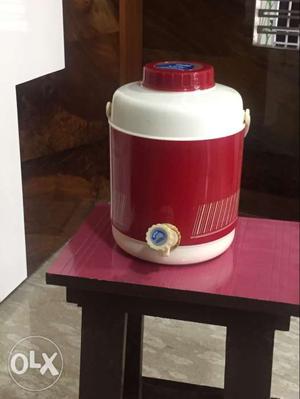 Red And White Water Jug