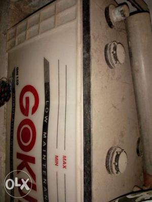 This is gokul lorry battery with bad condition.