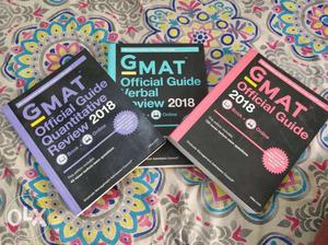 Three GMAT Official Guide Books
