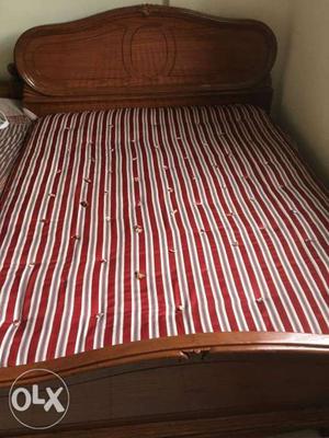 Tick wood Double Bed