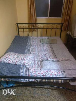 Wrought iron double bed in excellent condition