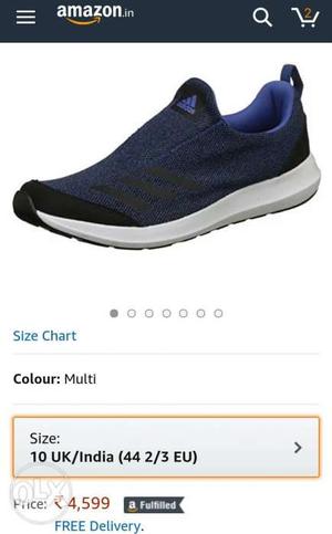 Adidas men's running shoes size UK 10