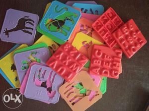 Animal stencils,number puzzles,damro used one