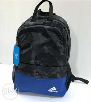 Black And Blue Adidas Backpack