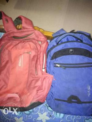 Blue And red American tourister Backpack