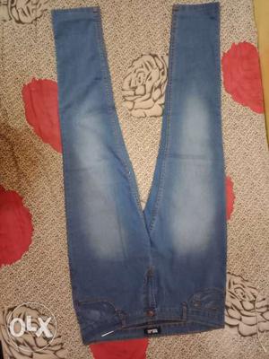 Blue denim jeans of size 36