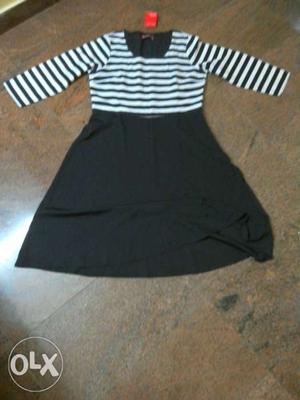 Brand new black A line dress