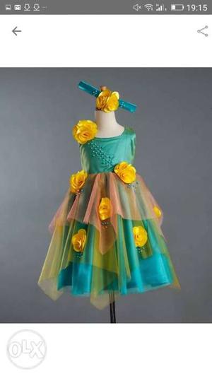 Designer Frock Party wear/ Birthday dress for