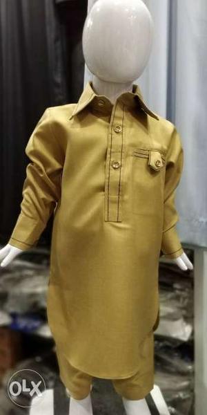Designer Pathani kurta shalwar suit for Kids