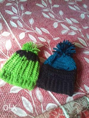 Each wollen hat for new born baby rs 50