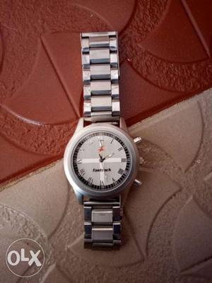 Fastrack watch new watch silver color super