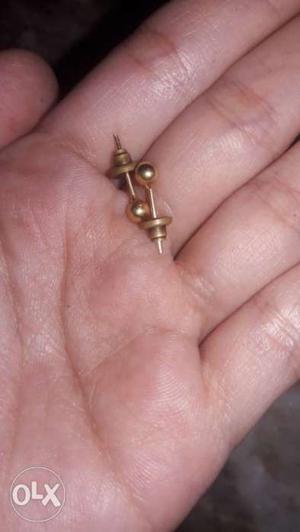 Gold earring 3 month old