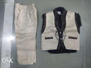 Gray Pants And Vest